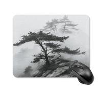 Mouse Pads for Computers Laptop Mouse Computer Foggy Mountain Pine Tree Print Mouse Mat with Rubber Desktop Protection Mat11.8"x9.8"