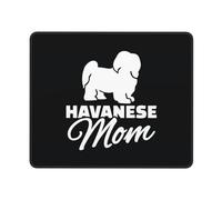 Mouse Pads Havanese Dog Mom Spill-Resistant Gaming Mousepad Waterproof Table Mat For Travel Pc Computer 10X12In