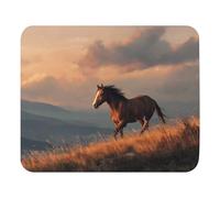 Mouse Pads Horse Gallops The Hills 25X30Cm Soft Mouse Mat Stitched Edge Mousepads For Home Office