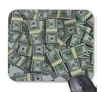 Mouse Pads Hundred Dollar Bills Desktop Mouse Pad for PC 10x12in