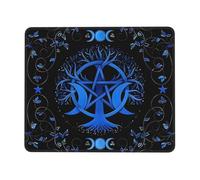 Mouse Pads Triple Moon Goddess Pentagram Wiccan Tree Life Gaming Mouse Pad | 10x12in for Computer Portable Mouse Mat Soft Mice Pad for PC Travel
