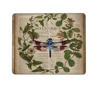 Mouse Pads Vintage Dark Academia French Dragonfly Office Mouse Pad for