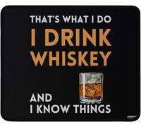 Mouse Pads What I Do I Drink Bourbon And I Know Things Anti-Slip Gaming Mouse Mat Modern Mouse Mat For Travel Office Laptop 10X12In