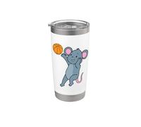 Mouse Plays Basketball Stainless Steel Insulated Tumbler