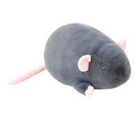 Mouse Plush, Stuffed Animal Rat Doll Realistic Soft Cuddly Mice Plushies Toy Home Decoration Gift for Childrens Collectors(Black,18cm/7in)