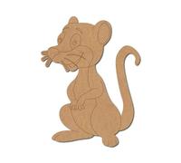 Mouse Pre Marked Design 1 - Premium MDF & Plywood Embellishments Laser Cut Craft Shapes for Scrapbooking, Card Making, DIY Decor, Weddings & Personalized Projects