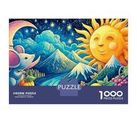 Mouse Premium Dust-Free Cardboard Cosmic Tiny Creature 1000 Pieces Puzzle for Adults Stress Relief Framable Art Group Leisure 52x38cm/1000pcs