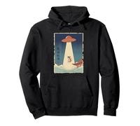 Mouse Print Taken by UFO Vintage Japanese Ukiyo e Art Pullover Hoodie