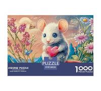 Mouse Puzzle 1000 Pieces Challenge High Difficulty Wall Decor Colourful Challenging Brainteasing for Adults Kids 38x26cm/1000pcs