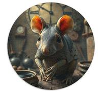 Mouse Puzzle 1000Pc Jigsaw Animals Das Tier Wild Animals Beast Rotundity Jigsaws Adults Kids Puzzles Challenge Reliever Family Game Stress Adult Difficult Suitable for Home Decor (67.5x67.5cm)