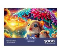 Mouse Reading 1000 Puzzles Adults Puzzle Kids Age Gifts Puzzle Game Difficult Impossible Decompression 70x50cm/1000pcs