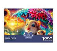 Mouse ReadingJigsaw Puzzles for Adults Featuring 1000 Advanced And Challenging Educational Games - These Serve As The Quintessential Gift Jigsaw Puzzles for Adults And Kids Age 12 Years Up 38x26cm/10