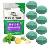 Mouse Repellent Balls, 40g Extra Strength Peppermint Oil Natural Rodent Repellent for Indoor & Outdoor - Mice, Rats, Spiders, Roaches Repellent, Long-Lasting for Car, RV, Garage, Shed, Boats -8Pack