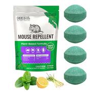 Mouse Repellent Balls, 40g Extra Strength Pest Control with Peppermint & Citronella Oil - Repels Mice, Rats, Roaches - Safe Indoor & Outdoor for Home, Car, Garage, Shed, Caravan, Boats - 4Pack