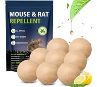 Mouse Repellent, Peppermint Oil Rat Repellent, Rodent Repellent, Mice Repellent Indoor & Outdoor, Mouse Deterrent Effective Against Rats Mosquito Spider Cockroach Moths, Powerful Pest Control(8 Pack)