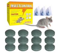 Mouse Rodent Repellent 12 Pack, Natural Peppermint Oil for Rats/Mice/Squirrels - Indoor & Outdoor Use, Car Engine Protection, Pet Safe & Eco-Friendly (UK Tested)