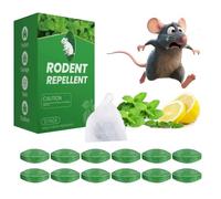 Mouse Rodent Repellent, Peppermint Oil Mice Repellent for Mice, Rats, Squirrels, Spiders and Pests, Natural Mouse Deterrent for Indoor/Outdoor, Keeps Rodent Away from Garden & Home (1 Box) 03