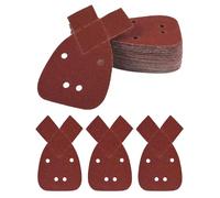 Mouse Sander Pads 4-Hole Detail Sanding Sheets 60/100/150/320/400 Grit, 40Pcs Abrasive Paper for Wood & Paint Smoothing, Stripping & Finishing