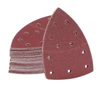 Mouse Sander Pads, MOLENCO 72 Pcs Triangle Mouse Sanding Pads, Sandpaper for Electric Sander, 11 Hole Hook and Loop Detail Sanding Sheets for Palm Detail Sander, Grits 40/60/80/120/180/240