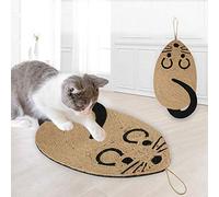 Mouse Shape Cat Scratcher Board Cat Scratch Mat Pad Cat Training Sisal Scratch Pad Funny Pet Kitten Claws Care Toy Hanging Cat Scratching Mat Board Furniture Sofa Protector