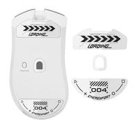 Mouse Skates for Razer DeathAdder V4 Pro, Rounded Curved Glass Feet Replacement, Super Fast Smooth and Durable Sole Mouse Stickers for Razer DeathAdder V4 Pro (White)