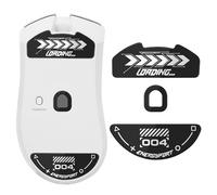 Mouse Skates for Razer DeathAdder V4 Pro, Rounded Curved Glass Feet Replacement, Super Fast Smooth and Durable Sole Mouse Stickers for Razer DeathAdder V4 Pro (Black)