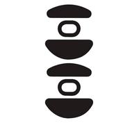 Mouse Skates Replacement, Mouse Feet Stickers Compatible with SteelSeries Aerox 5 Ghost Mouse, 2 PCS