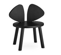 Mouse stool in oak Black one size