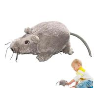Mouse Toys - Remote Control Mouse Toy | Catnip Ra-t Toy - Realistic Plush Ra-t Toys, Cartoon White Rats Doll, Prank Doll, April Fool's Day, Color Difference Made From Skin Friendly And Breathable