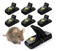 Mouse Traps, Mice Traps for House, Mouse Trap Indoor Quick Effective Sanitary, Mice Snap Trap, Safe Rat Trap Catcher for Family and Pet (Small Mouse Traps 6-Pack)