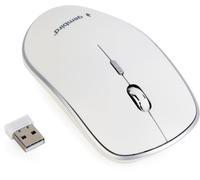 Gembird Mouse USB Optical WRL/White MUSW-4B-01-W Plain