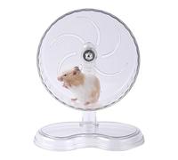 Mouse Wheel,24cm Quiet Clear Exercise Toys | Large Hamster Wheel with Adjustable Stand,for Pet Bunny Chinchilla Gerbil Small Animal Sugar Glider Bird