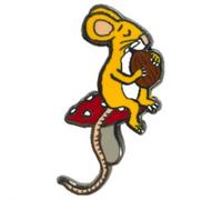 Pawprint Family | Mouse with Nut Enamel Pin Badge | Julia Donaldson and Axel Scheffler's The Gruffalo Official Merchandise