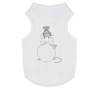 'Mouse with Woolly Hat Holding a Bauble' Pet Dog/Cat T-Shirt (PT00117858)