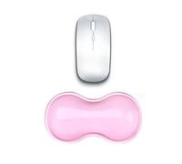 Mouse Wrist Rest 5.7 inch Ergonomic Cool Silicone Gel Wrist Support Cushion for Effortless Typing and Pain Relief, Non-Slip Base, Wrist Support Cushion for Gaming, Computer