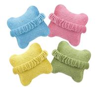 Mouse Wrist Rest Pillow Support 4pcs Flannel Silk Cotton Non Slip