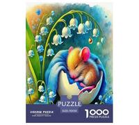 Mouse1000Piece JigsawPuzzlewildlife ForAdult Challenging LargePiecePuzzles Age12+byth ThemeFlowersandBirds Uncover The Puzzle 70x50cm/1000pcs