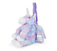 Mousehouse Gifts Adorable Plush Backpacks in many characters - Bear, Monkey, Lamb, and Panda, Unicorn, Rabbit, Dog, Elephant, Sloth - Soft, Cuddly & Lightweight for Kids (Unicorn - with Stars)
