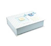 Mousehouse Gifts - Blue Baby Footprint Kit for Cherished Keepsakes, Safe Baby Imprint Set with Booties