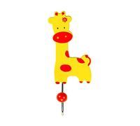 Mousehouse Gifts - Charming Giraffe Wall Hook, Wooden Coat Peg for Children's Bedroom Decor (Giraffe)