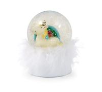 Mousehouse Gifts Cute Colourful Unicorn Snow Globe (Unicorn with Fluffy Base and Rainbow)