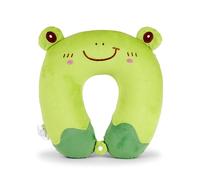 Mousehouse Gifts - Green Frog Memory Foam Travel Pillow, Plush Neck Support for Kids and Adults