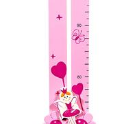 Mousehouse Gifts - Pink Princess Height Chart for Kids' Room Growth Tracking, Wooden Baby Growth Measure