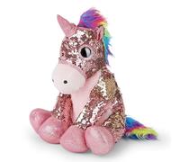 Mousehouse Gifts - Pink Sequined Unicorn Soft Toy, Plushie Unicorn Cuddly Toy for Children