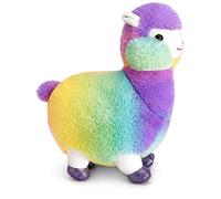 Mousehouse Gifts - Rainbow-Coloured Llama Soft Toy, Plush Cuddly Teddy for Children