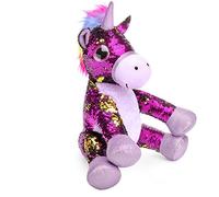Mousehouse Gifts - Sequined Purple Unicorn Soft Toy, Plushie Unicorn Cuddly Toy for Children