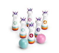 Mousehouse Gifts - Unicorn Bowling Set for Kids, Wooden Children's Bowling Toy for Years 3 and Up
