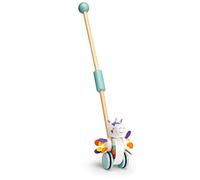 Mousehouse Gifts - Wooden Push Along Unicorn Toy, Colourful Pull Along Walker for Baby Boys and Girls