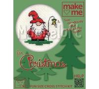 Mouseloft Christmas Gnome Make me for Christmas Mini counted cross Stitch Kit