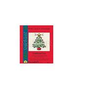 Mouseloft Counted Cross Stitch Christmas Card Kit - Traditional Tree - Includes Card and Envelope